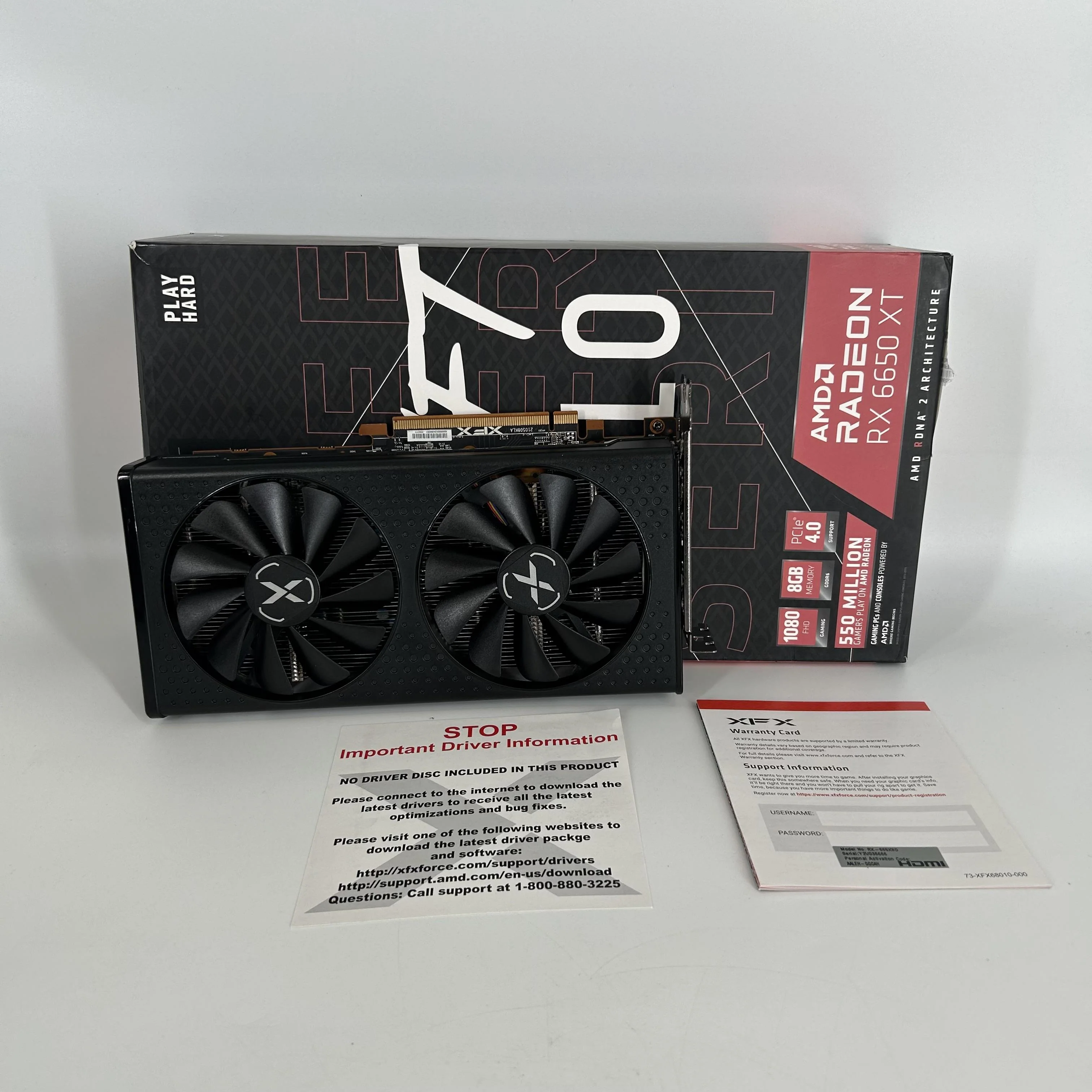 AMD Radeon RX 6650 XT 8GB RAM