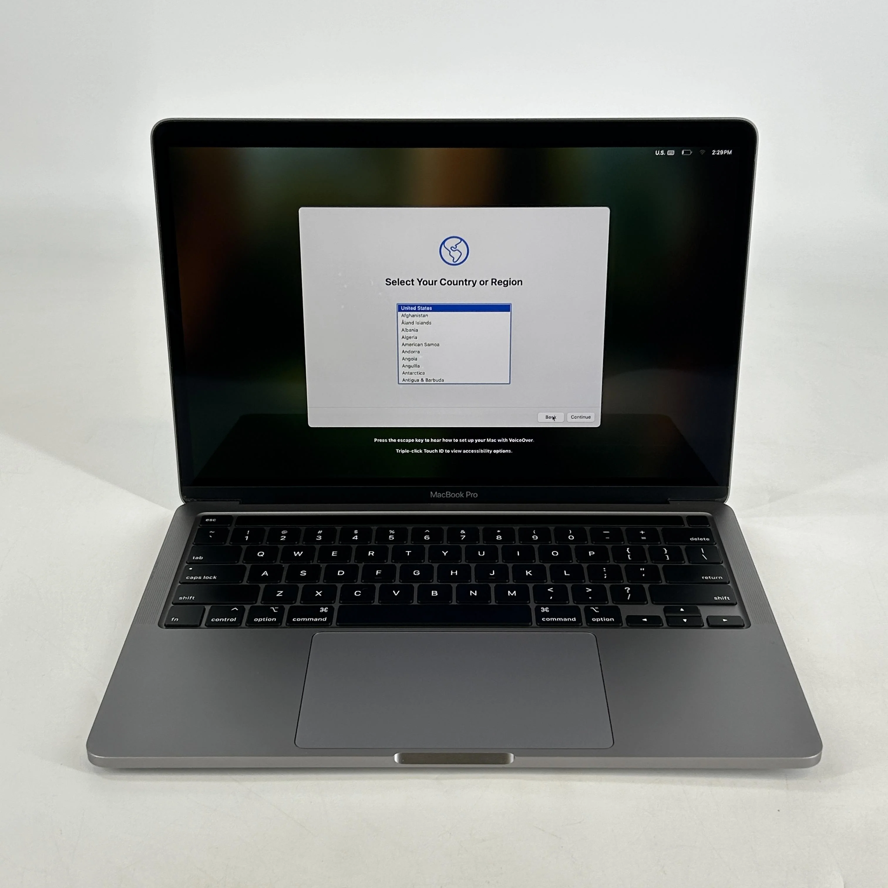 Apple MacBook Pro 13 2020 Space Gray 1.4 GHz Intel Core i5 8th Gen. 8GB RAM 512GB Solid State Drive Intel Iris Plus 645
