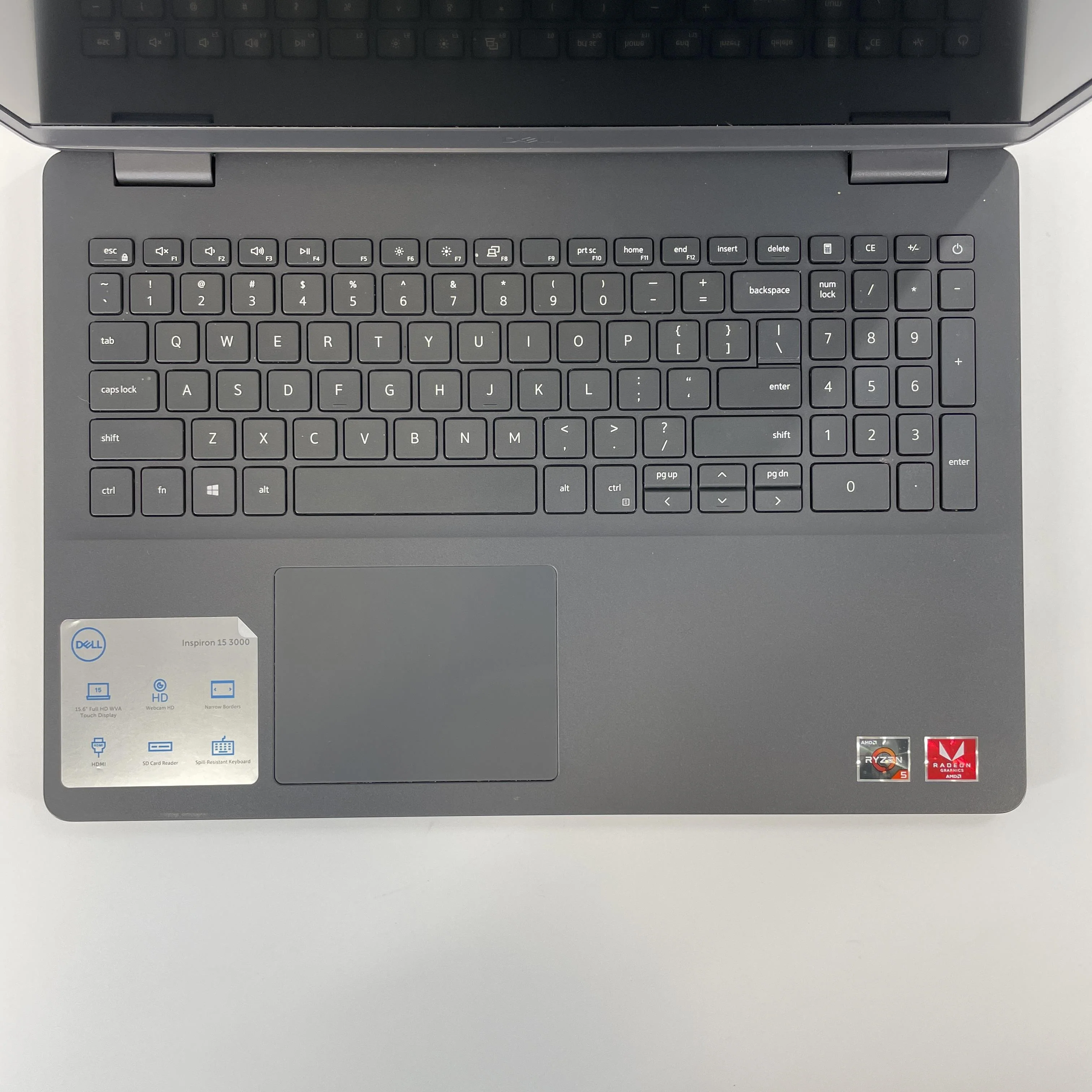 Dell Inspiron 3505 15.6 Black 2.1 GHz AMD Ryzen 5 3450U 8GB RAM 256GB Solid State Drive - Image 2