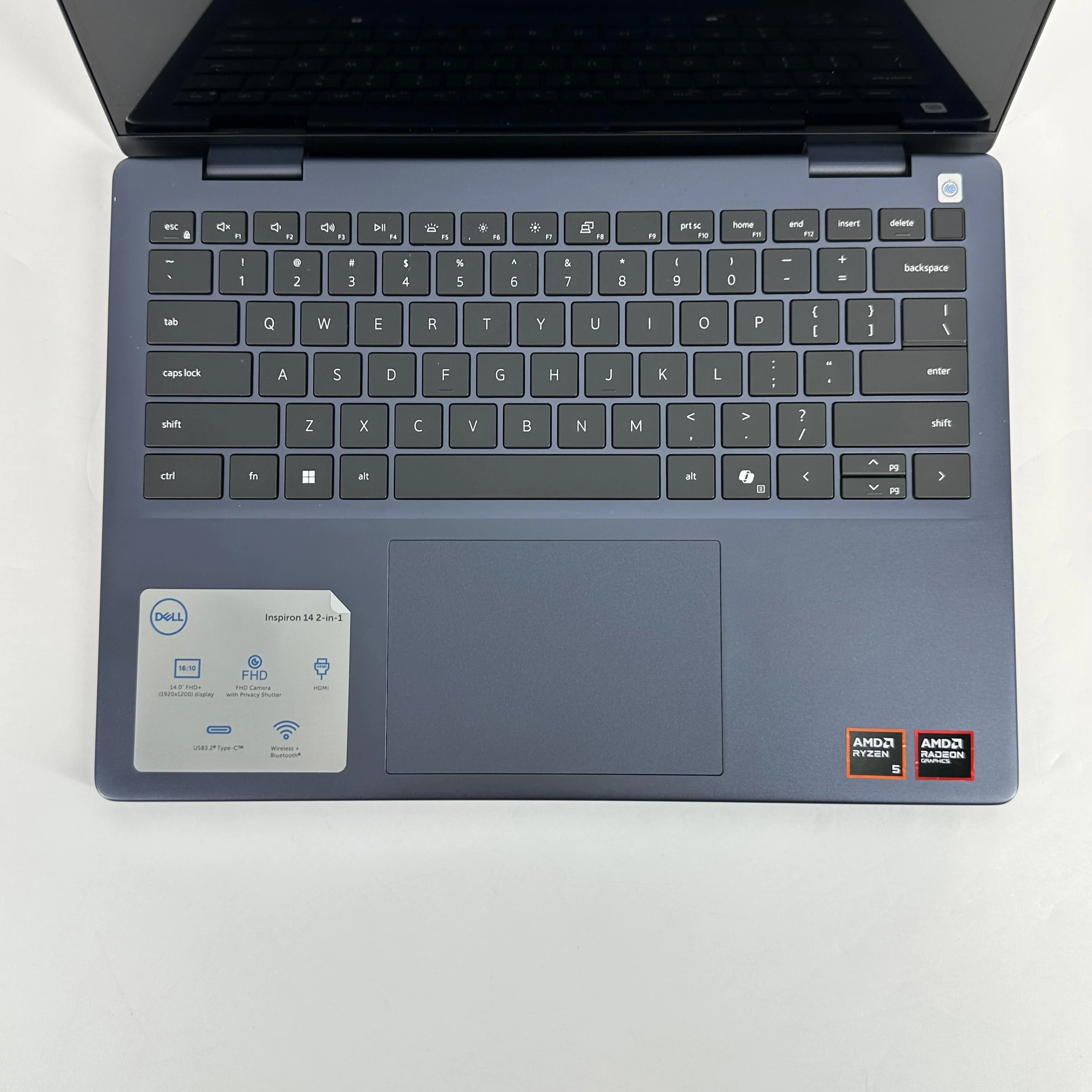 Dell Inspiron 7445 (2-in-1) 14 Blue 3.5 GHz AMD Ryzen 5 8640HS 32GB RAM 2TB Solid State Drive - Image 2