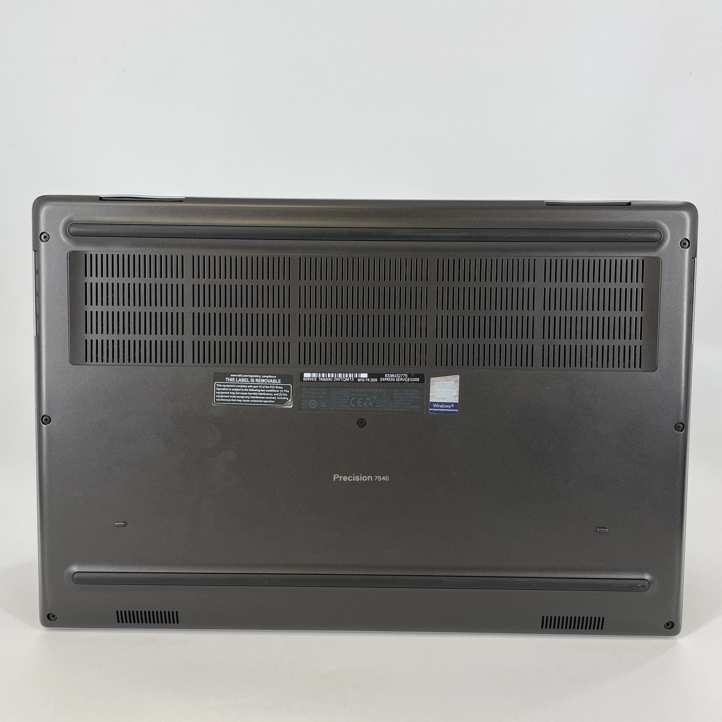 Dell Precision 7540 15.6 Gray 2.6 GHz Intel Core i7 9th Gen. 32GB RAM 512GB Solid State Drive NVIDIA Quadro T2000 4 GB - Image 3
