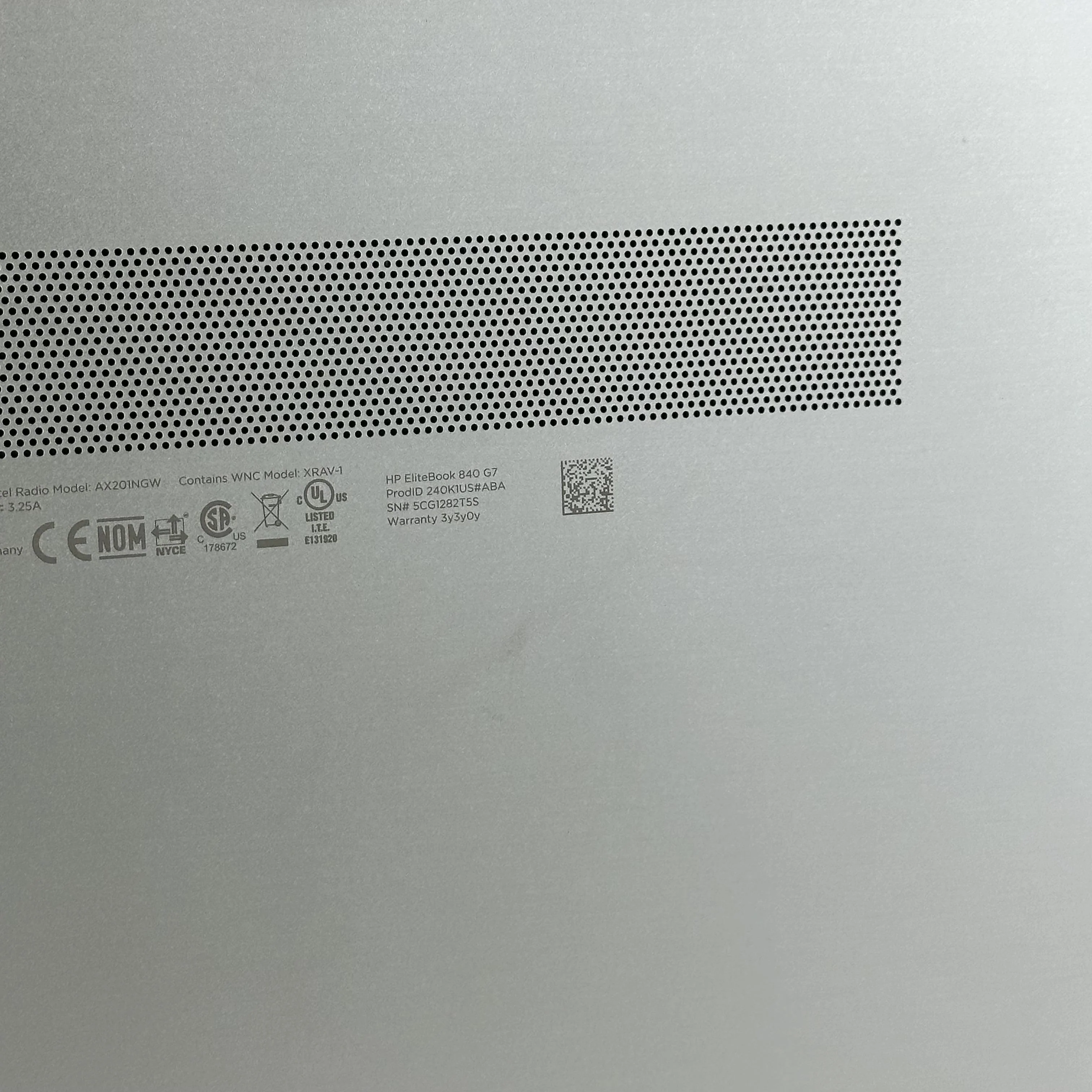 HP Elitebook 840 G7 13.3 Silver 1.7 GHz Intel Core i5 10th Gen. 8GB RAM 256GB Solid State Drive - Image 5