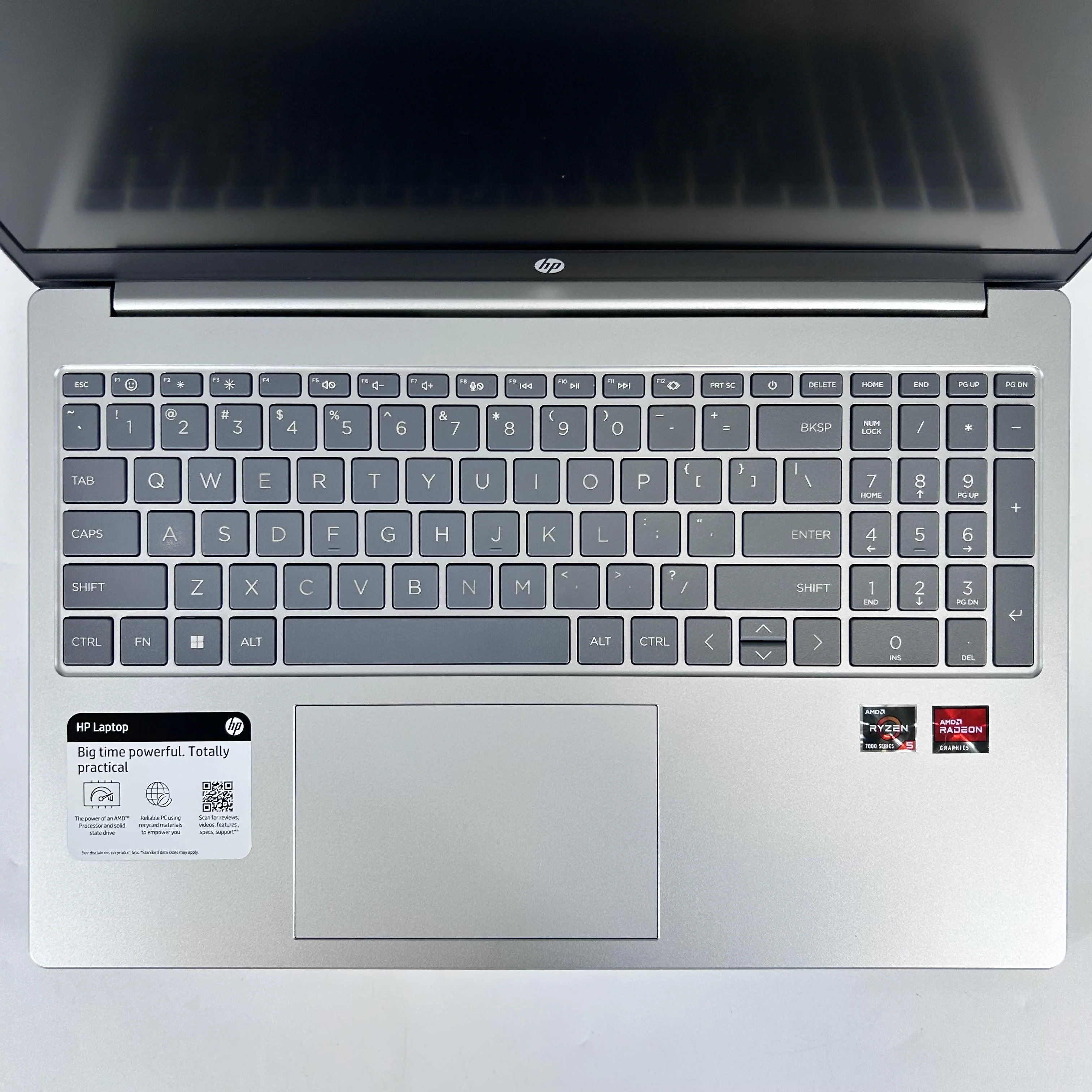 HP Laptop 15-FC0093DX 15.6 2022 Silver 2.8 GHz AMD Ryzen 5 7520U 16GB RAM 256GB Solid State Drive - Image 2