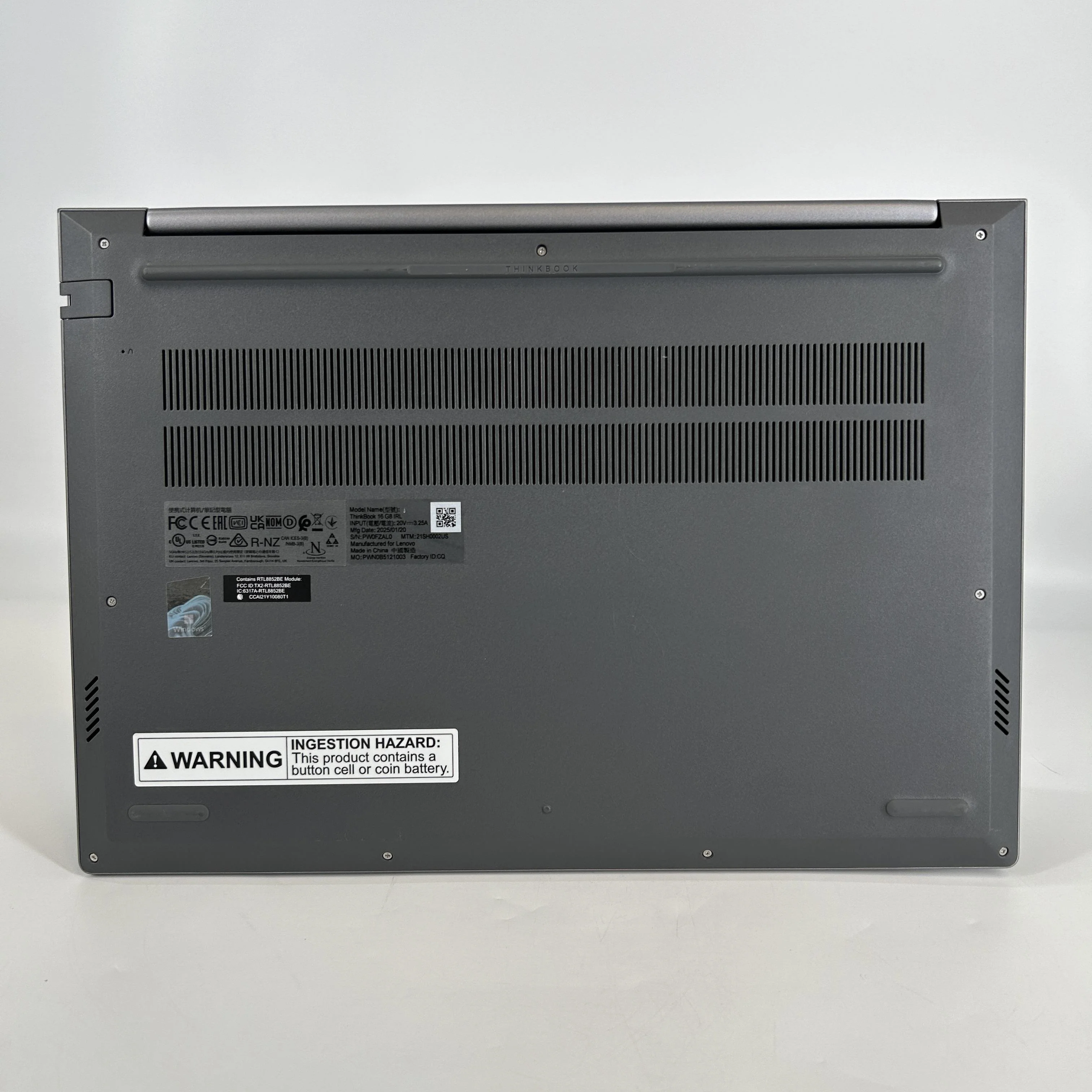 Lenovo ThinkBook 16 Gen 8 Gray 2.5 GHz Intel Core 7 Series 2 16GB RAM 512GB Solid State Drive - Image 7