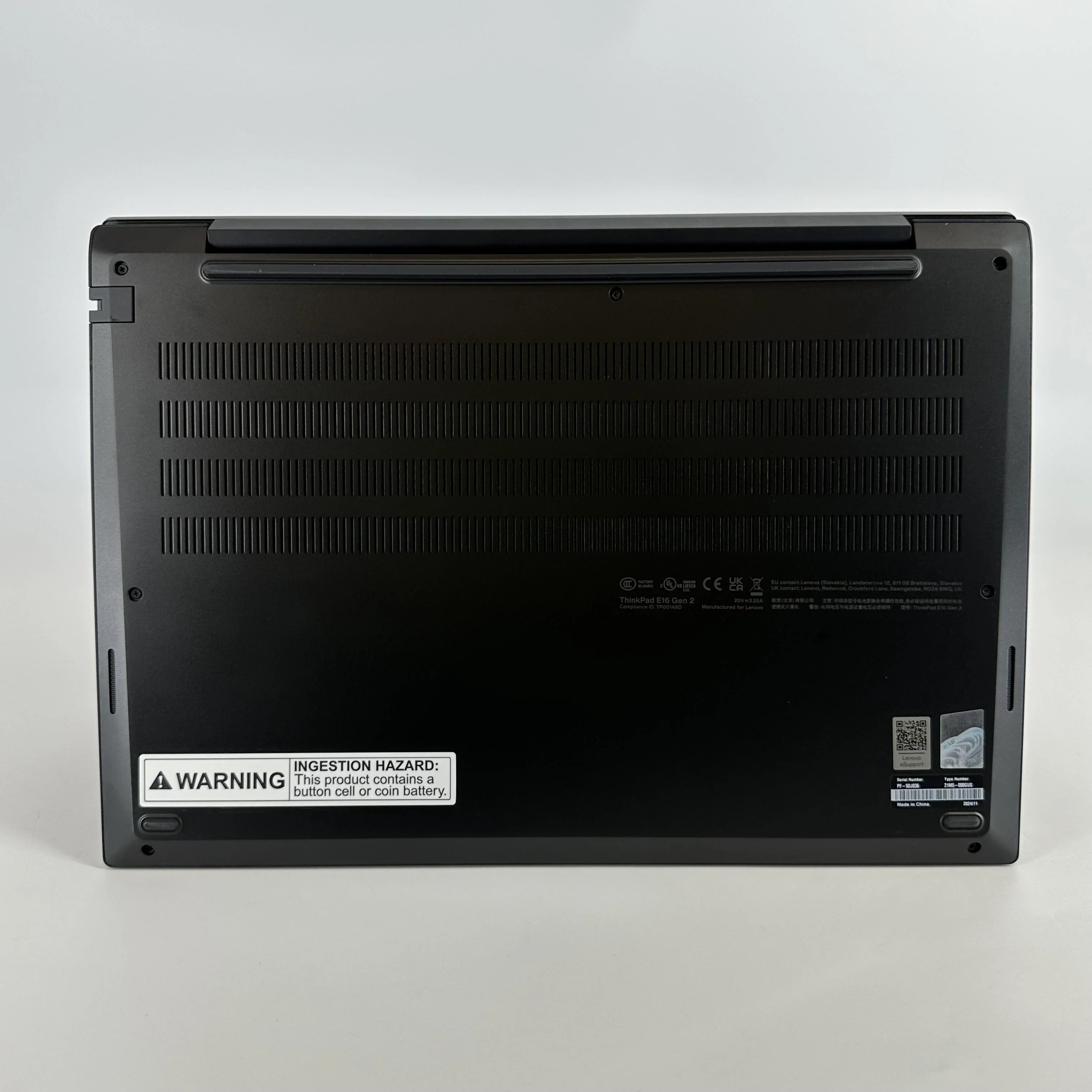 Lenovo ThinkPad E16 Gen 2 Black 2.9 GHz AMD Ryzen 5 7535U 8GB RAM 256GB Solid State Drive - Image 7