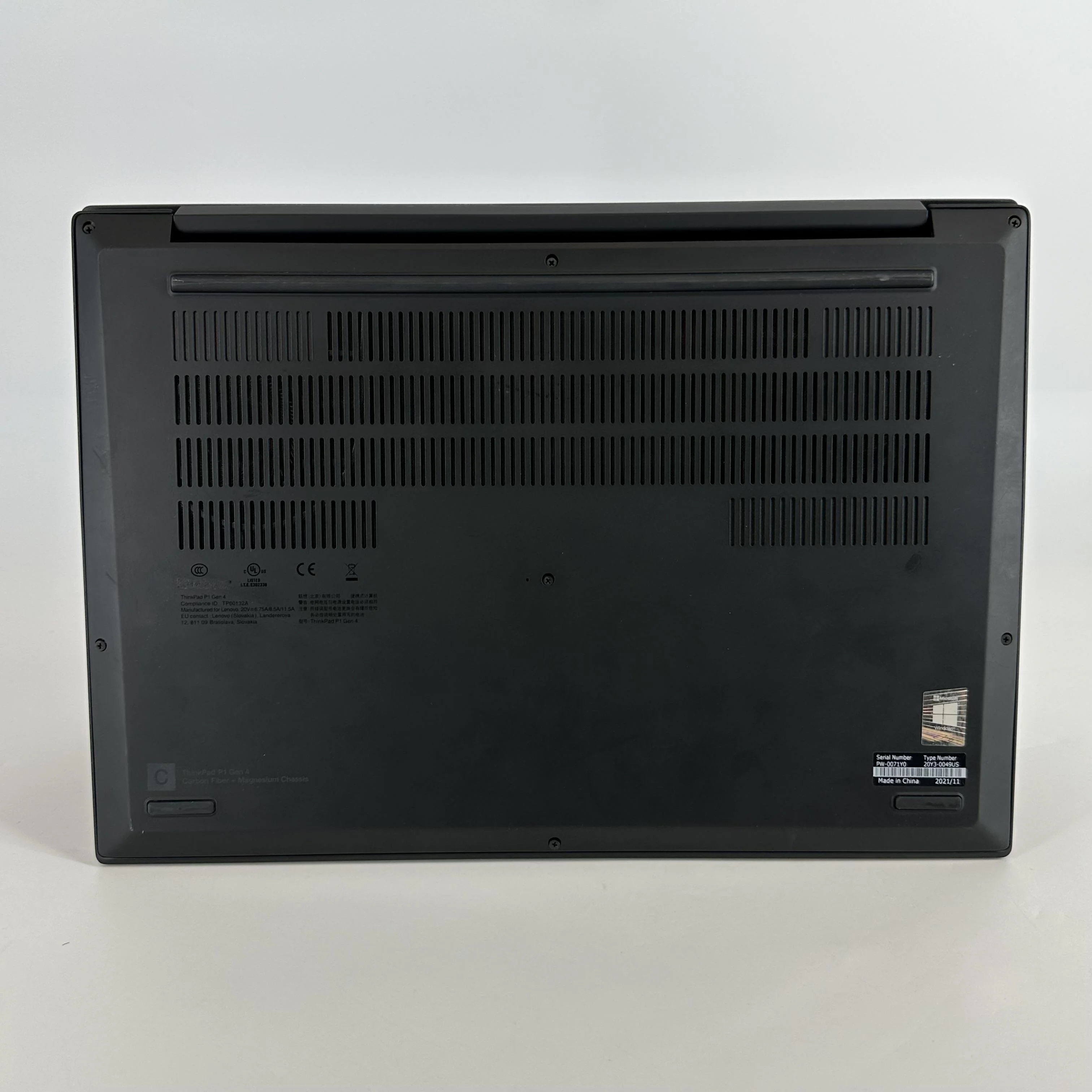 Lenovo ThinkPad P1 Gen 4 16 2021 Black 2.6 GHz Intel Core i9 11th Gen. 64GB RAM 2TB Solid State Drive NVIDIA GeForce RTX 3080 16 GB - Image 7