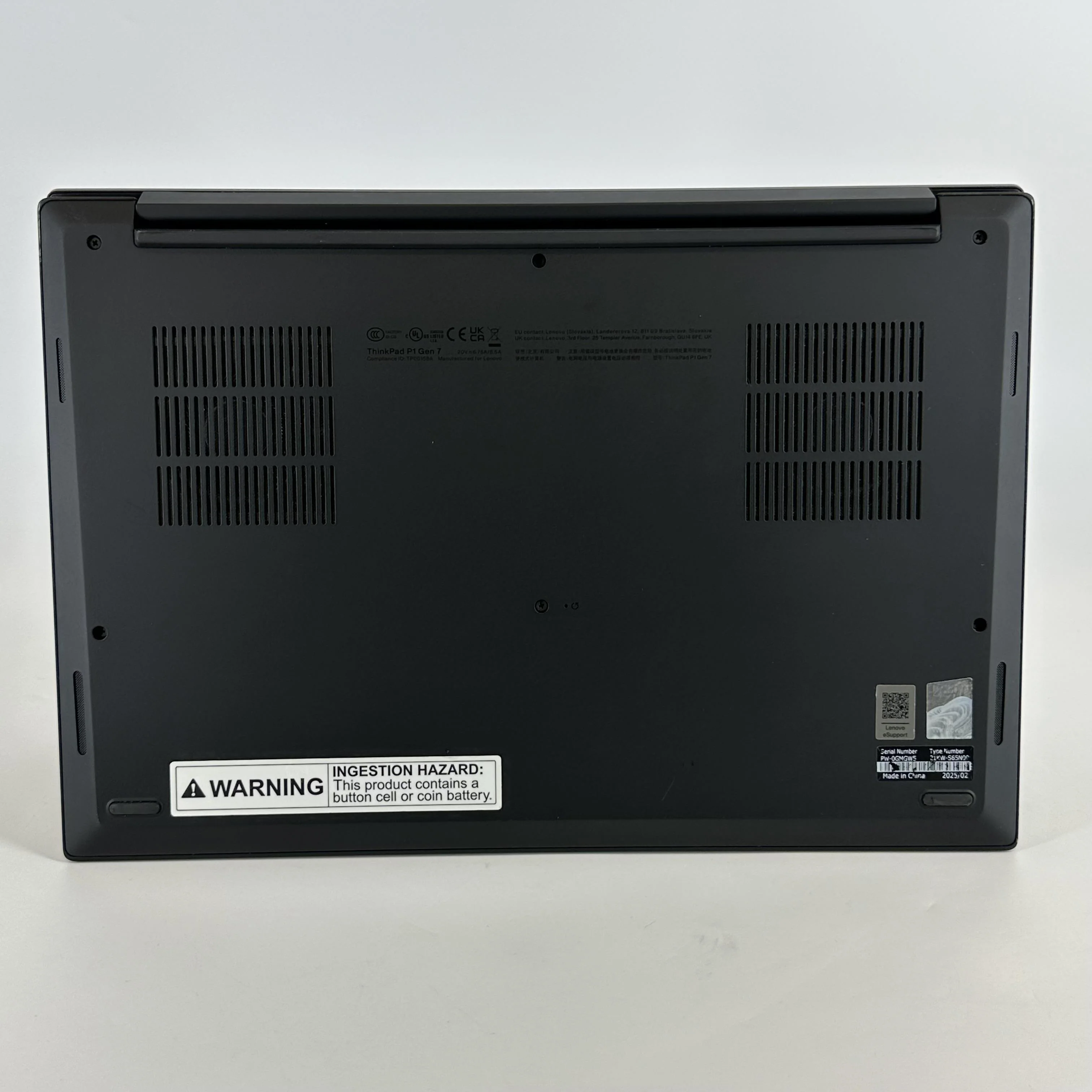 Lenovo ThinkPad P1 Gen 7 16 2024 Black 1.4 GHz Intel Core Ultra 7 32GB RAM 1TB Solid State Drive NVIDIA RTX 1000 Ada 6 GB - Image 9