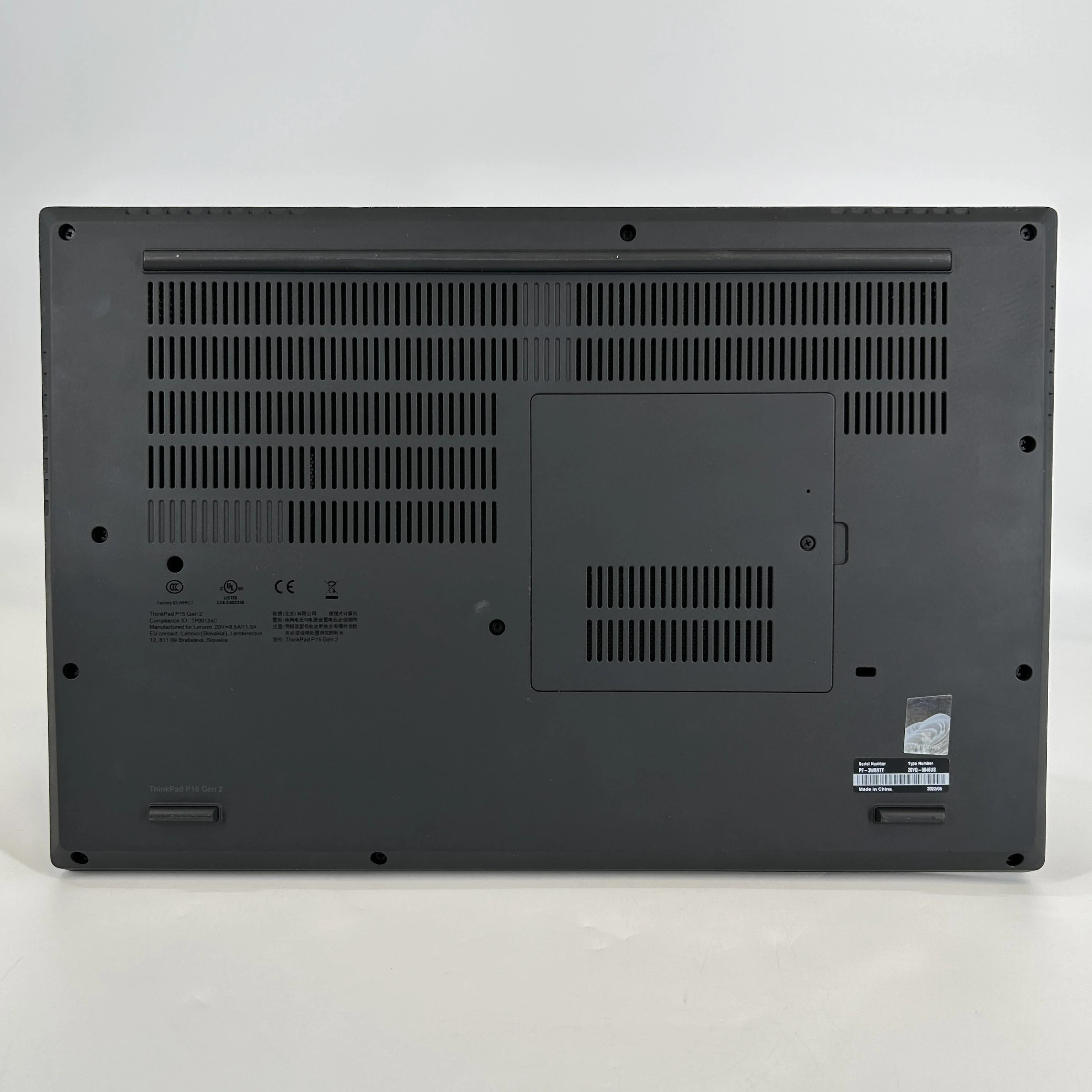 Lenovo ThinkPad P15 Gen 2 Black 3.2 GHz Intel Xeon W 32GB RAM 1TB Solid State Drive NVIDIA RTX A2000 4 GB - Image 5