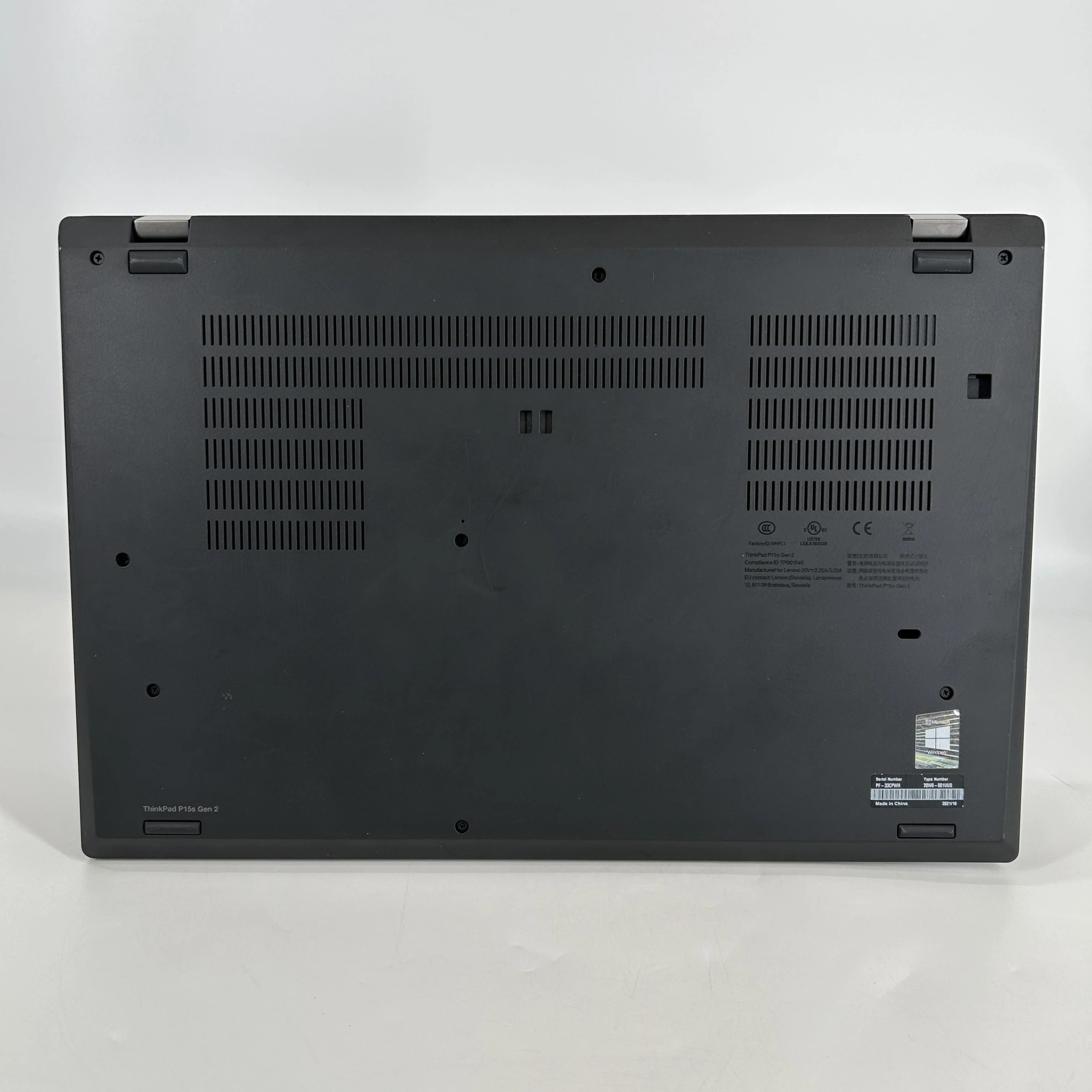Lenovo ThinkPad P15s Gen 2 Black 2.8 GHz Intel Core i7 11th Gen. 32GB RAM 512GB Solid State Drive NVIDIA Quadro T500 4 GB - Image 5