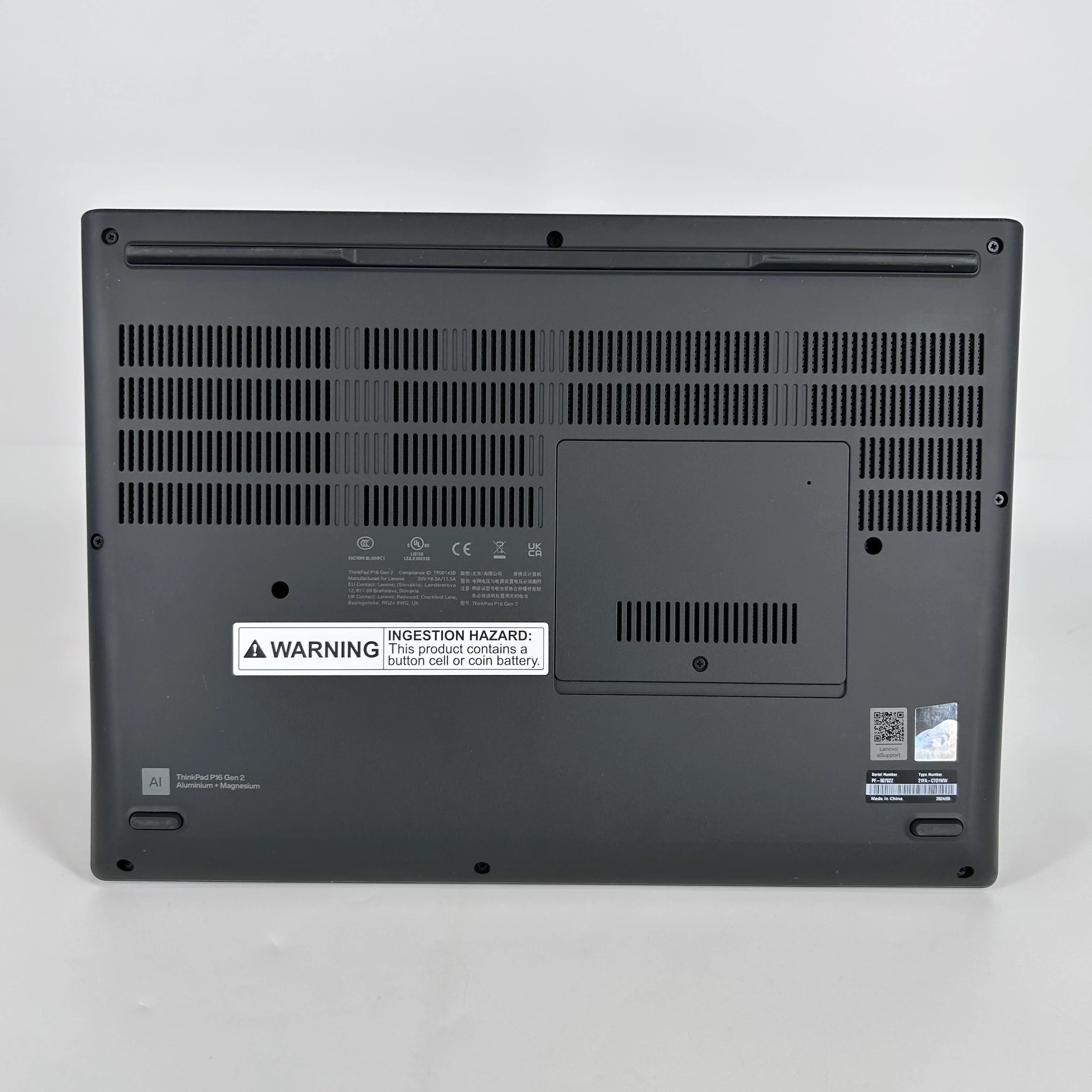 Lenovo ThinkPad P16 Gen 2 Gray 2.1 GHz Intel Core i7 14th Gen. 64GB RAM 2TB Solid State Drive NVIDIA RTX 1000 Ada 6 GB - Image 5