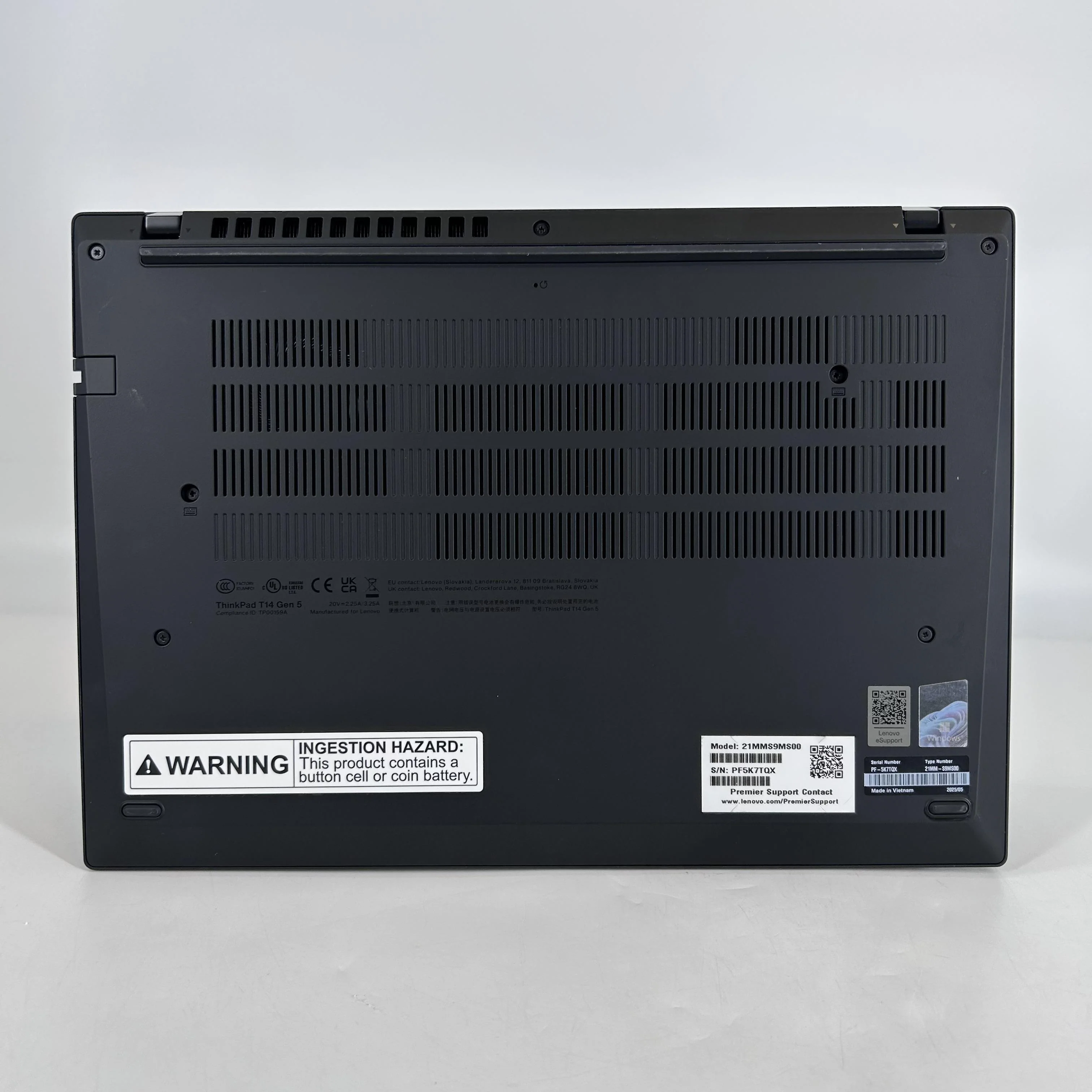 Lenovo ThinkPad T14 Gen 5 Black 1.6 GHz Intel Core Ultra 5 16GB RAM 1TB Solid State Drive - Image 6