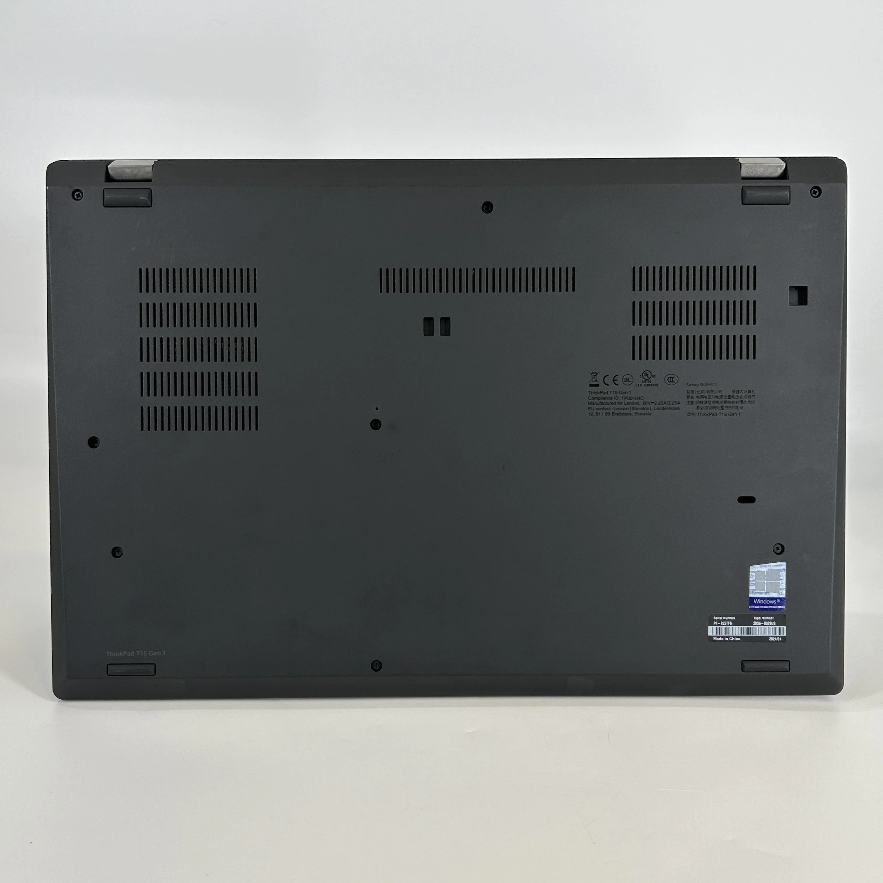 Lenovo ThinkPad T15 Gen 1 Black 1.6 GHz Intel Core i5 10th Gen. 8GB RAM 256GB Solid State Drive - Image 5