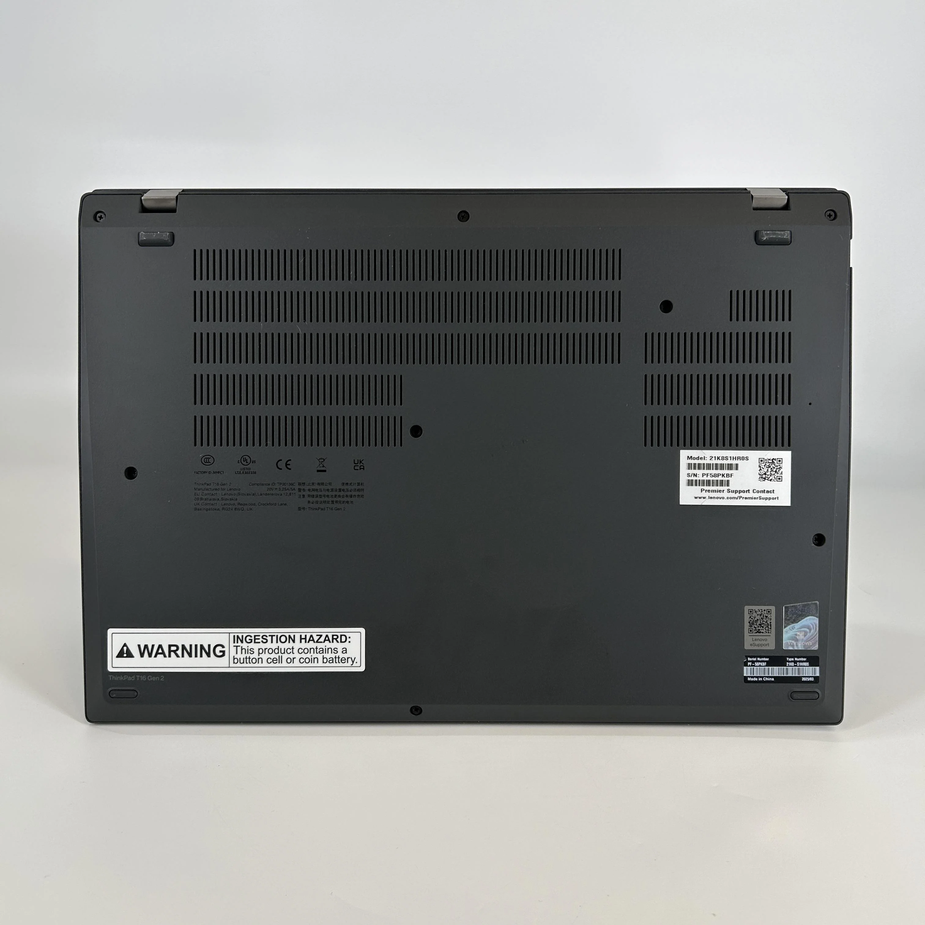 Lenovo ThinkPad T16 Gen 2 Black 3.2 GHz AMD Ryzen 5 Pro 7540U 16GB RAM 512GB Solid State Drive - Image 6