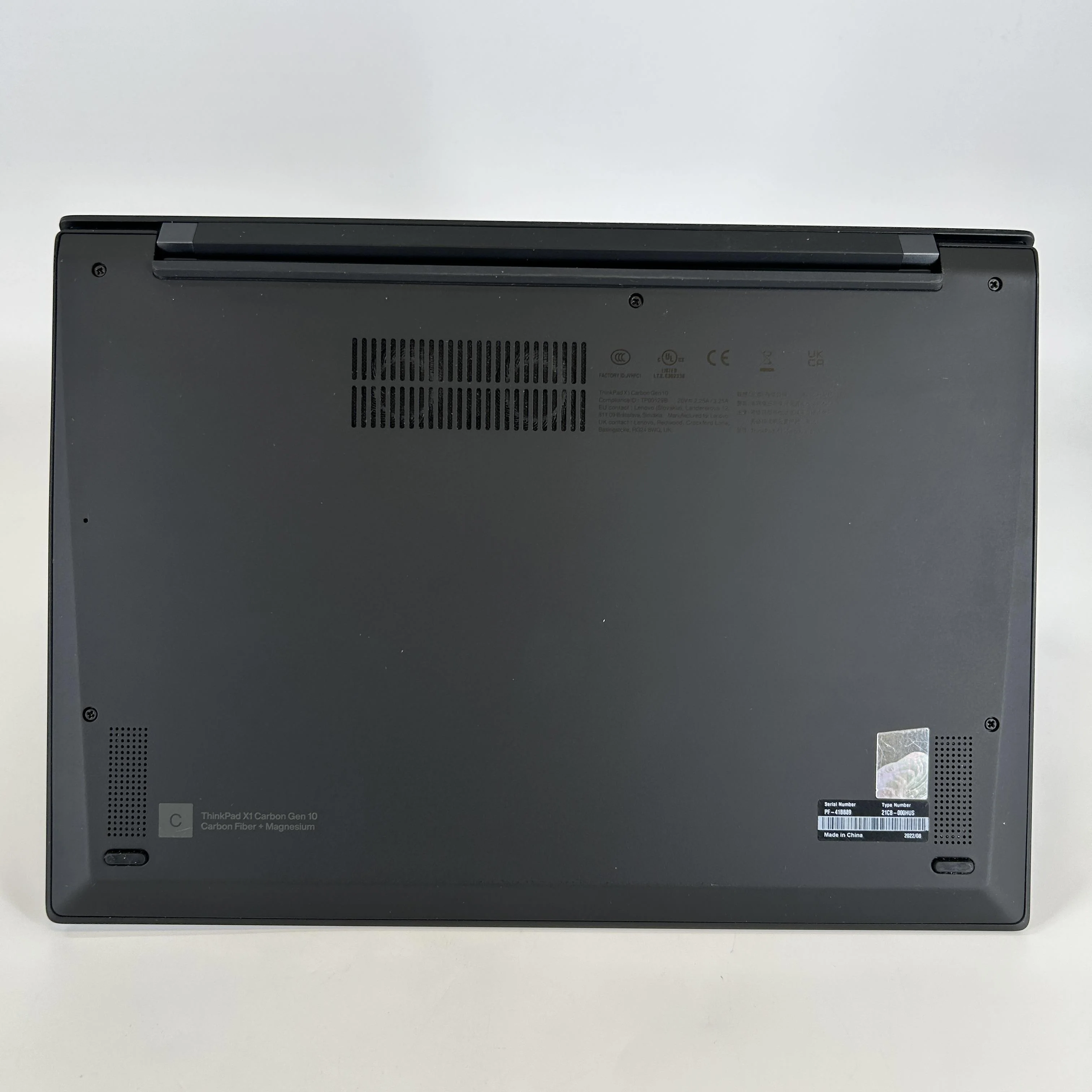 Lenovo ThinkPad X1 Carbon Gen 10 14 Black 1.7 GHz Intel Core i5 12th Gen. 16GB RAM 512GB Solid State Drive - Image 9