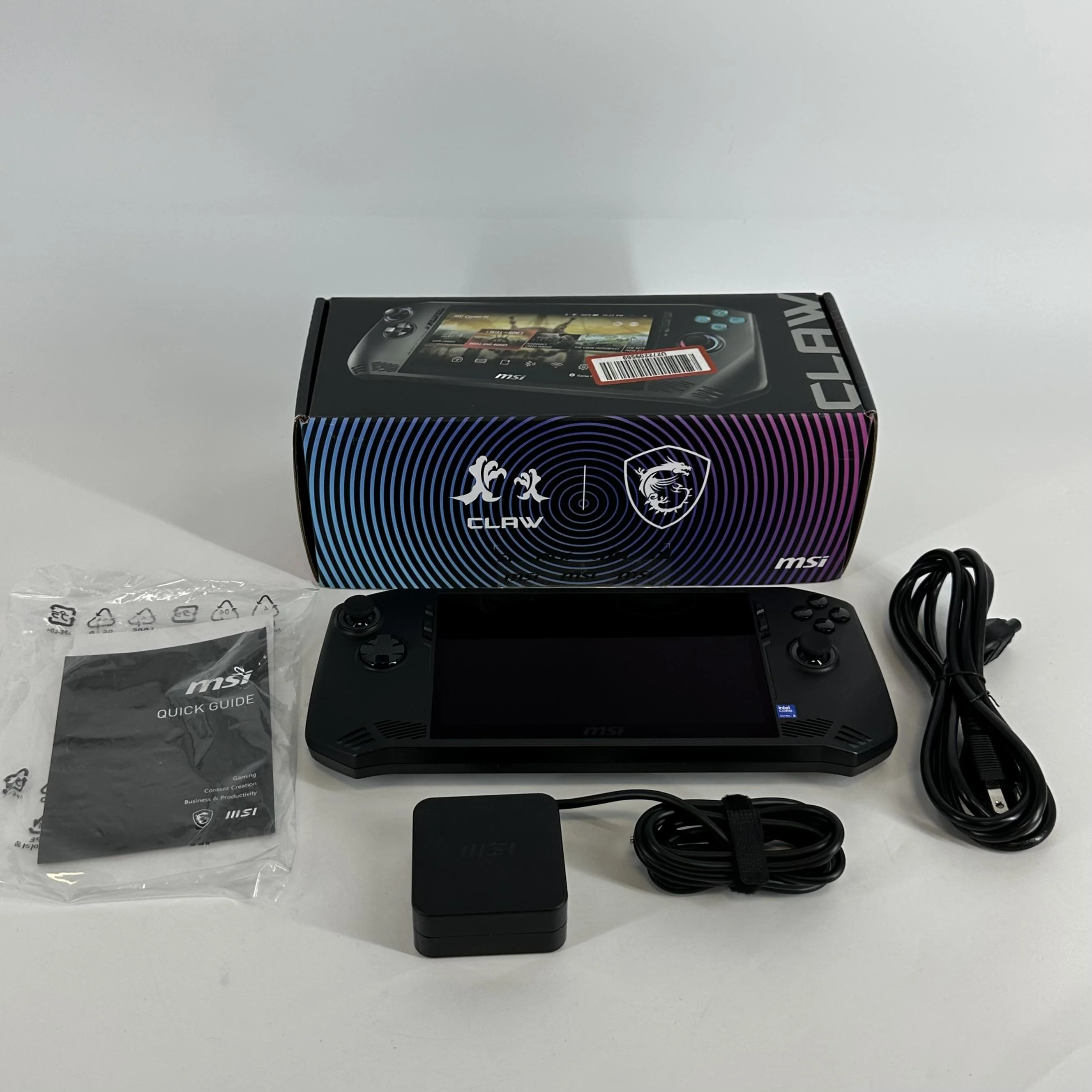 MSI Claw Black Intel Core Ultra 5 16GB RAM 512GB Solid State Drive