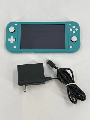 Nintendo Switch Lite Handheld Console Turquoise 32GB w/ Charger - Excellent